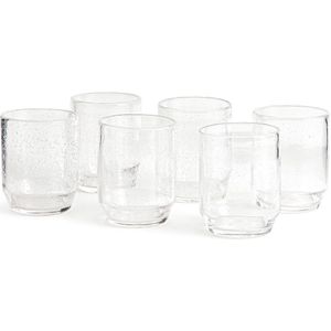 Set van 6 glazen bekers met bubbels, Faraji LA REDOUTE INTERIEURS. Glas materiaal. Maten één maat. Andere kleur