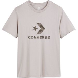 T-shirt met korte mouwen met groot logo CONVERSE. Katoen materiaal. Maten L. Beige kleur