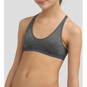 Sportbustier DIM. Polyamide materiaal. Maten 16 jaar - 162 cm. Grijs kleur