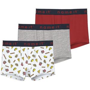 Set van 3 boxershorts NAME IT. Katoen materiaal. Maten 12 jaar - 150 cm. Grijs kleur