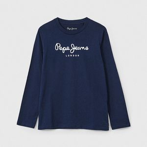 T-shirt met lange mouwen PEPE JEANS. Katoen materiaal. Maten 8 jaar - 126 cm. Blauw kleur