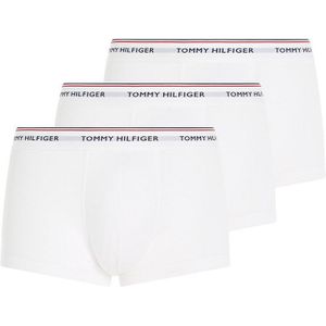 Set van 3 effen boxershorts, stretchkatoen TOMMY HILFIGER. Katoen materiaal. Maten S. Wit kleur