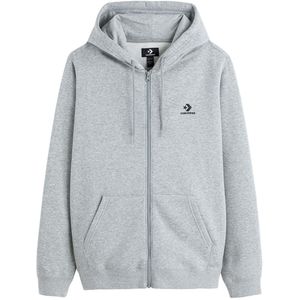 Zip-up Hoodie CONVERSE. Katoen materiaal. Maten 3XS. Grijs kleur