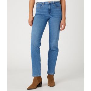 Straight jeans, standaard taille WRANGLER. Denim materiaal. Maten Maat 28 (US) - Lengte 30. Blauw kleur