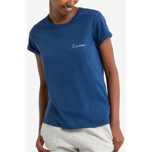 T-shirt met korte mouwen, in katoen Poitou Ivresse MAISON LABICHE. Katoen materiaal. Maten L. Blauw kleur