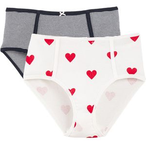 Set van 2 hoge slips in katoen PETIT BATEAU. Katoen materiaal. Maten S. Blauw kleur