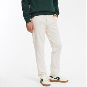 Normale chino broek, Signature FRANÇOIS LA REDOUTE COLLECTIONS. Katoen materiaal. Maten 48 FR - 52 EU. Beige kleur