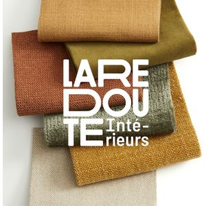 Stalen zetel Ajis katoen/linnen LA REDOUTE INTERIEURS. Katoen / linnen materiaal. Maten één maat. Beige kleur
