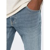 Slim stretch jeans Loom ONLY & SONS. Katoen materiaal. Maten W33 - Lengte 32. Blauw kleur