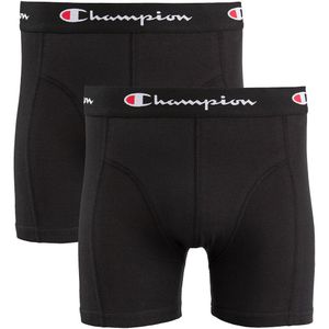 Set van 2 effen basic boxershorts CHAMPION. Katoen materiaal. Maten XXL. Zwart kleur