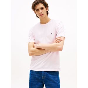 Dik recht T-shirt TOMMY HILFIGER. Katoen materiaal. Maten S. Roze kleur