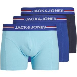 Set van 3 boxershorts JACK & JONES. Katoen materiaal. Maten L. Blauw kleur