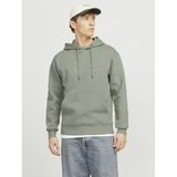 Hoodie Jjestar JACK & JONES. Katoen materiaal. Maten M. Groen kleur