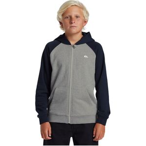 Zip-up hoodie in molton QUIKSILVER. Molton materiaal. Maten 14 jaar - 162 cm. Blauw kleur