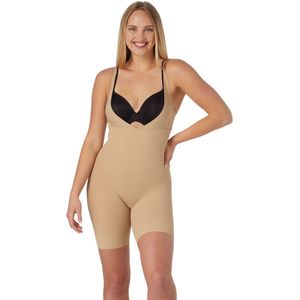 Body panty onder de buste MAIDENFORM. Microvezel materiaal. Maten L. Beige kleur