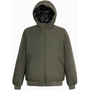 Jas met kap KAPORAL. Polyester materiaal. Maten XL. Groen kleur