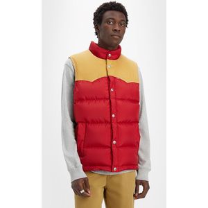 Bodywarmer LEVI'S. Polyester materiaal. Maten M. Rood kleur