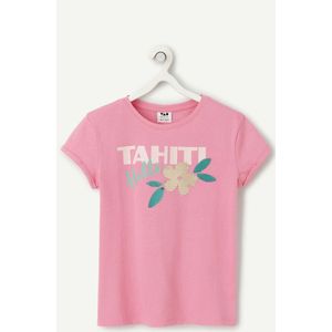 T-shirt met korte mouwen, bio katoen TAPE A L'OEIL. Katoen materiaal. Maten 5 jaar - 108 cm. Roze kleur