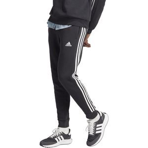 Slim broek in molton met 3 stripes Essentials adidas Performance. Katoen materiaal. Maten XS. Zwart kleur