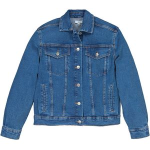 Jeans jacket, oversized LA REDOUTE COLLECTIONS. Denim materiaal. Maten 18 jaar - 168 cm. Blauw kleur