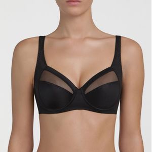 Omsluitende BH Perfect Silhouette PLAYTEX. Polyamide materiaal. Maten 95E FR - 80E EU. Zwart kleur