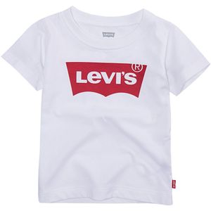 T-shirt LEVI'S KIDS. Katoen materiaal. Maten 9 mnd - 71 cm. Wit kleur