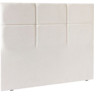 Hoofdbord Carré chic EPEDA. Stof materiaal. Maten 140 cm. Beige kleur