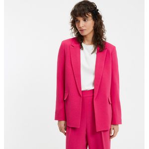 Los bazerjasje, zonder knopen, in crêpe LA REDOUTE COLLECTIONS. Polyester materiaal. Maten 46 FR - 44 EU. Roze kleur