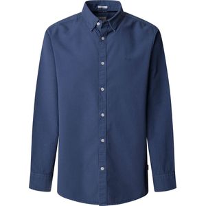 Effen overhemd Phil PEPE JEANS. Katoen materiaal. Maten L. Wit kleur