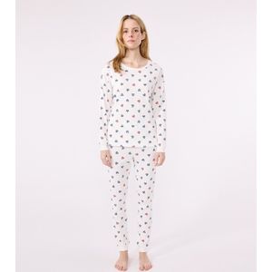 Katoenen pyjama met lange mouwen PETIT BATEAU. Katoen materiaal. Maten L. Wit kleur