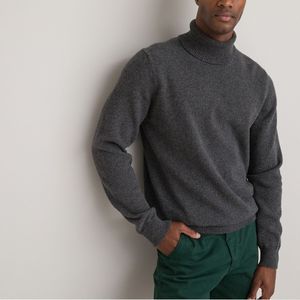 Coltrui in lamswol, Signature CELESTIN LA REDOUTE COLLECTIONS. Wol materiaal. Maten XXL. Grijs kleur
