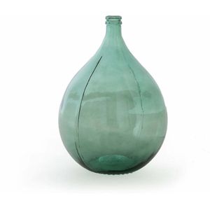Vaas dame-Jeanne in glas H56 cm, Izolia LA REDOUTE INTERIEURS. Glas materiaal. Maten één maat. Groen kleur