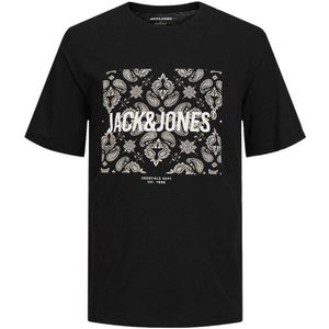 T-shirt met ronde hals JACK & JONES. Katoen materiaal. Maten M. Zwart kleur