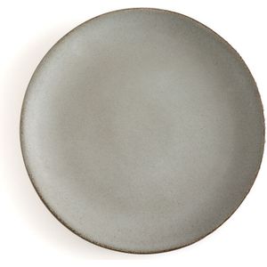 Set van 4 platte borden in aardewerk, Leiria AM.PM. Zandsteen materiaal. Maten één maat. Grijs kleur