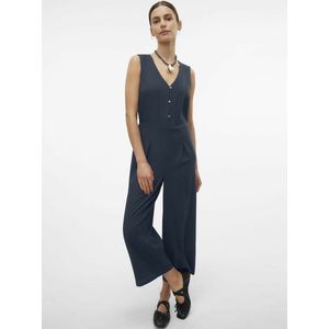 Lange jumpsuit, zonder mouwen VERO MODA. Viscose materiaal. Maten M. Blauw kleur