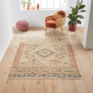 Navaja - Kilim Vloerkleed - Multicolor - Jute Materiaal