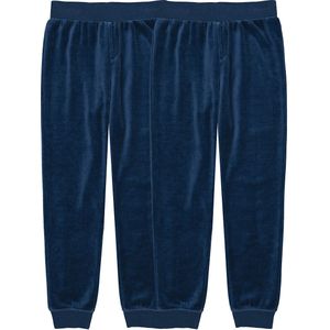 Set van 2 pyjamabroeken in fluweel LA REDOUTE COLLECTIONS. Katoen materiaal. Maten 6 jaar - 114 cm. Blauw kleur