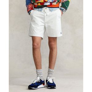Rechte short in stretch katoen, Prepster POLO RALPH LAUREN. Katoen materiaal. Maten L. Wit kleur