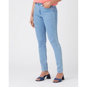 Skinny jeans met hoge taille WRANGLER. Denim materiaal. Maten Maat 28 (US) - Lengte 32. Blauw kleur