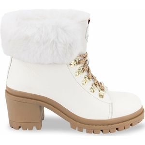 Gevoerde leren boots Rosenn, hak LES TROPEZIENNES PAR M BELARBI. Leer materiaal. Maten 36. Wit kleur