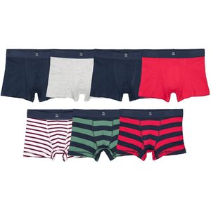 Set van 7 boxershorts LA REDOUTE COLLECTIONS. Katoen materiaal. Maten 10/11 jaar - 138/144 cm. Multicolor kleur