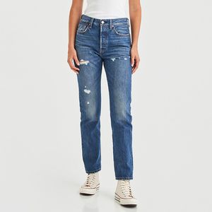 Rechte jeans 501® Original LEVI'S. Denim materiaal. Maten Maat 27 (US) - Lengte 32. Blauw kleur