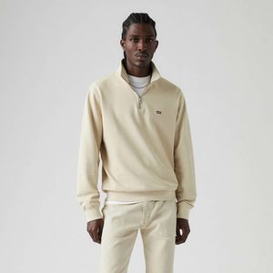 Sweater met 1/2 rits LEVI'S. Katoen materiaal. Maten S. Beige kleur