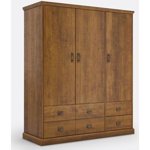 Kast, 3 deuren, 4 lades, 2/3 hangkast, Lindley
