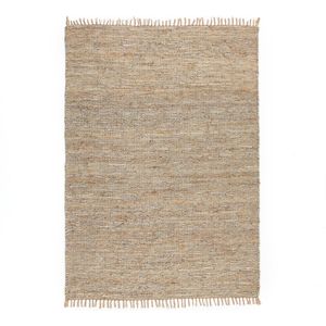 Tapijt in jute en leer, Aidas LA REDOUTE INTERIEURS. Leer materiaal. Maten 160 x 230 cm. Andere kleur