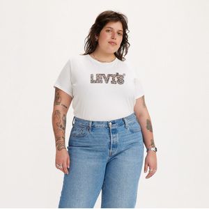 T-shirt The Percfect Tee LEVI’S PLUS. Katoen materiaal. Maten 48/50 FR - 46/48 EU. Wit kleur