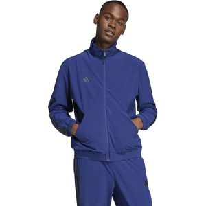 Vest House Of Tiro, woven ADIDAS SPORTSWEAR. Polyester materiaal. Maten XL. Blauw kleur