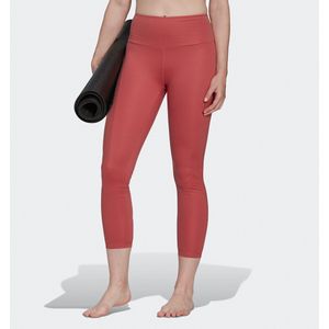 Legging Yoga Essentials, hoge taille, 7/8ste adidas Performance. Polyester materiaal. Maten XS. Roze kleur