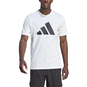 T-shirt met ronde hals en korte mouwen adidas Performance. Polyester materiaal. Maten XXL. Wit kleur