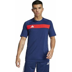 Essentieel T-shirt met korte mouwen TIRO25 adidas Performance. Polyester materiaal. Maten L. Blauw kleur